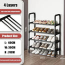 trendy space-saving 5-tier metal shoe rack