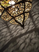Moroccan retro carved pendant light in exotic style