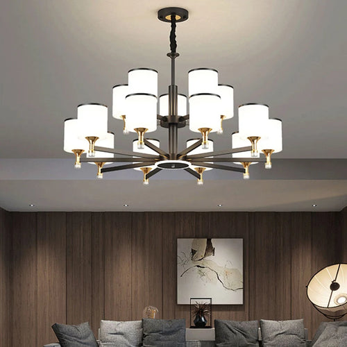 Nordic chandelier 15 lights modern luxury design for bright interiors - vue 2 sur 16