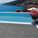 Clip-on stone effect patio decking tiles 30 cm set of 44
