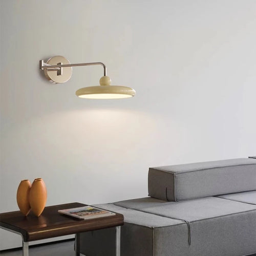 Nordic folding swing arm LED wall light, retractable modern bedside lamp - vue 6 sur 9