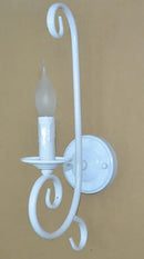 Rustic metal and iron LED wall light