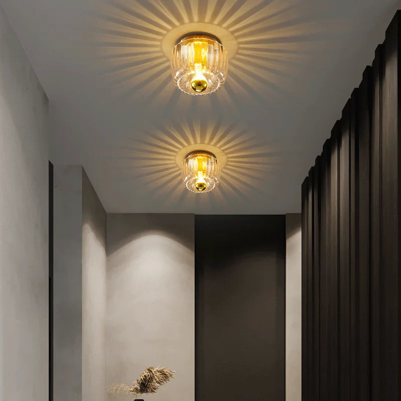 Modern glass wall light for indoor decoration - vue 3 sur 8