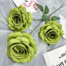Silk floral decoration with roses and branches for parties