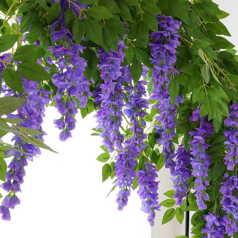 artificial flower garland for wedding decoration