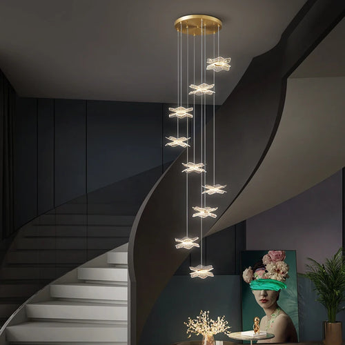 Modern designer ceiling light for elegant indoor lighting - vue 2 sur 12