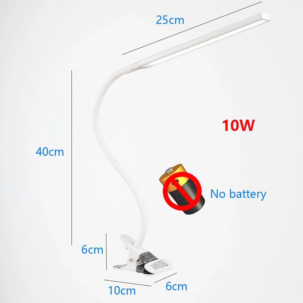 Foldable gooseneck touch LED desk lamp with eye protection - vue 13 sur 13