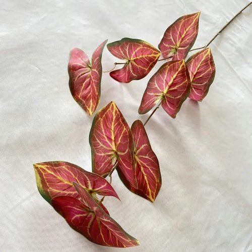 Artificial taro foliage plant natural decoration for indoor and outdoor spaces - vue 6 sur 10