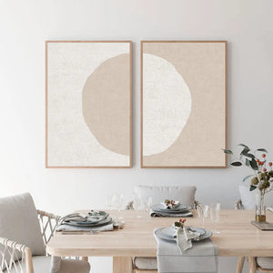 modern abstract circles canvas decoration for home