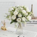 Artificial peony bouquet for weddings and home decor