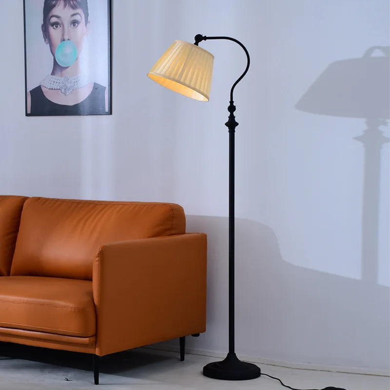 Creative retro iron floor lamp industrial style for modern interiors