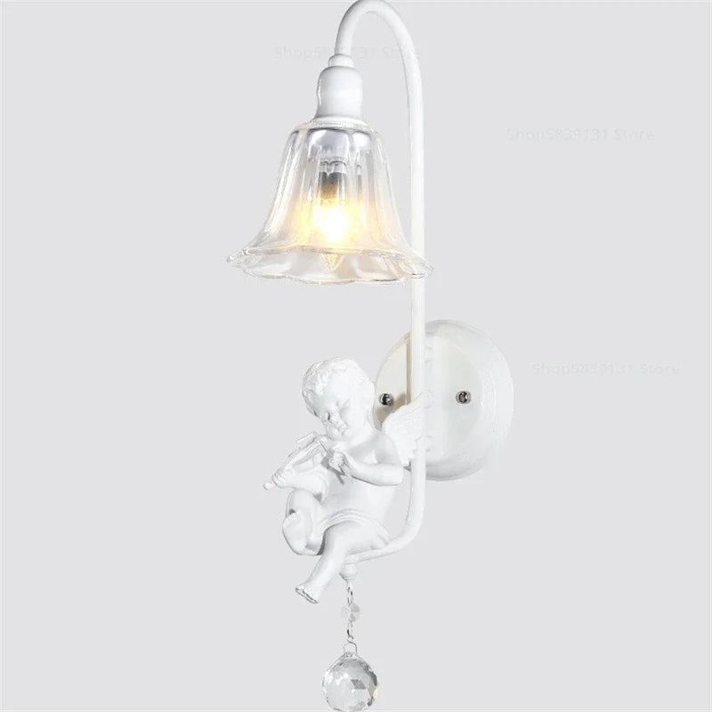Modern resin decorative angel wall light - vue 12 sur 12