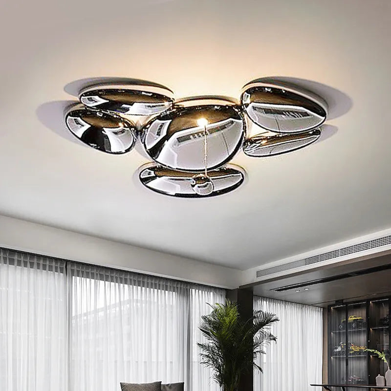 Modern LED ceiling light with decorative droplet design