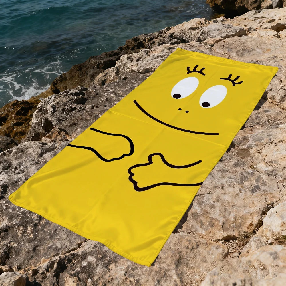 Barbapapa beach towel quick-dry soft print - vue 7 sur 7