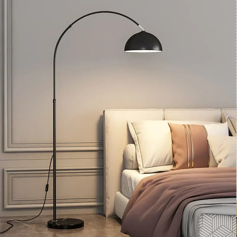 Modern nordic marble floor lamp with luxury decor - vue 3 sur 8