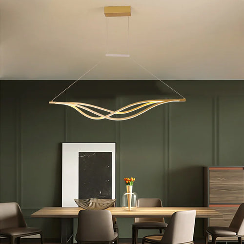 Modern decorative LED chandelier for restaurants and indoor spaces - vue 7 sur 10