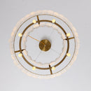 Modern Nordic glass LED chandelier with crystal pendant