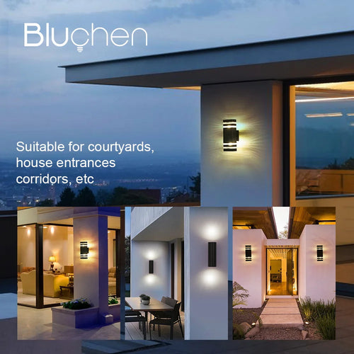 Waterproof outdoor LED wall light for garden and porch - vue 3 sur 7