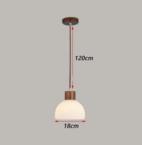 Japanese three-head pendant light for restaurant and bar