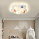 Cream cloud ceiling light for a modern and cosy children's room