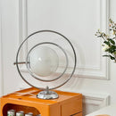 Elegant Italian design glass rotary desk lamp