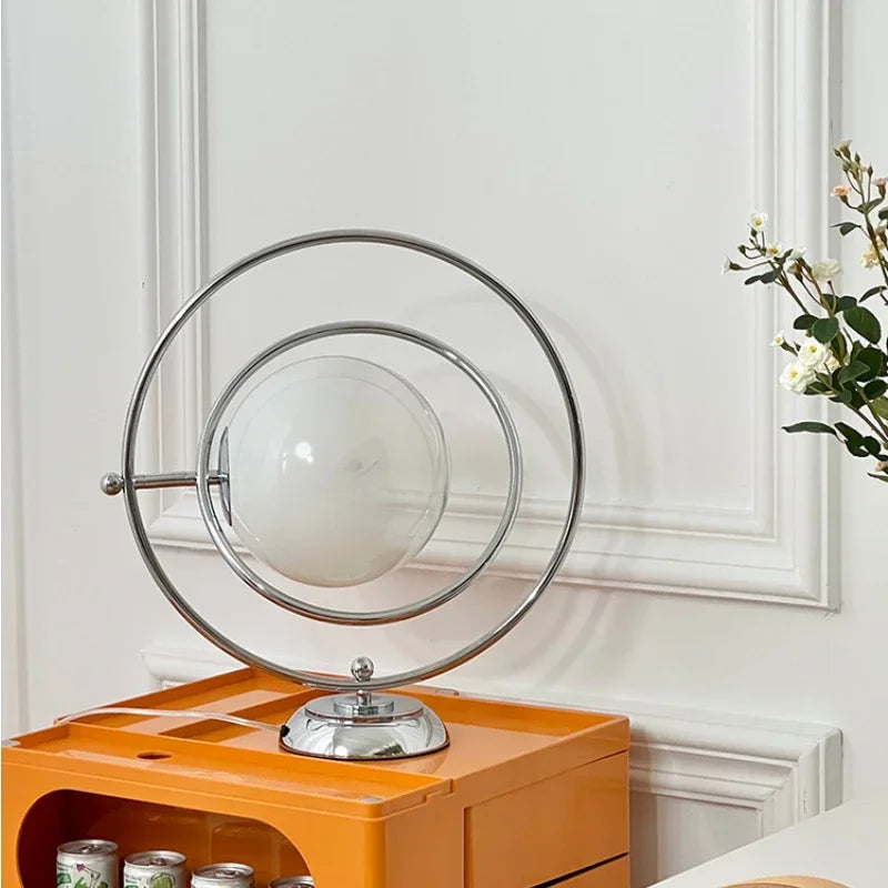 Elegant Italian design glass rotary desk lamp - vue 5 sur 7