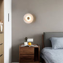 Round art deco LED wall light