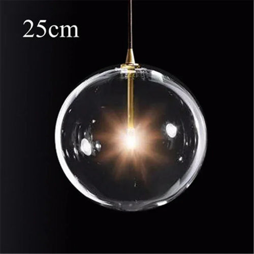 Clear glass pendant light for modern decorative lighting - vue 11 sur 10