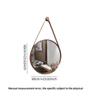 round gold wall mirror for bathroom and hairdressing