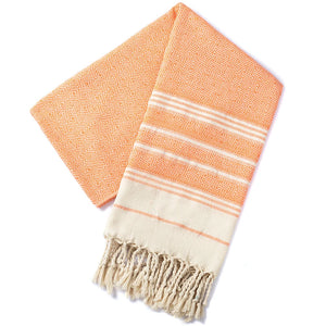 Cotton jacquard beach towel with diamond pattern quick-drying