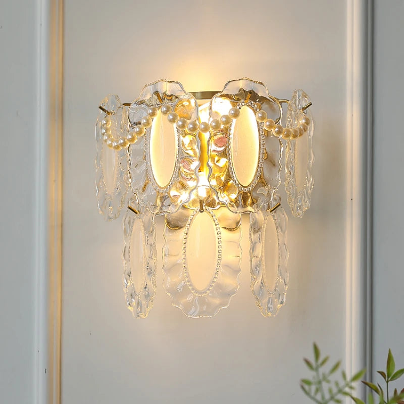 Nordic glass wall light for modern interior decor