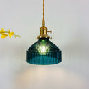Pendant light with retro glass shade Casbelle