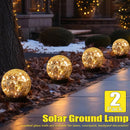Cracked glass solar lights for decorative outdoor garden