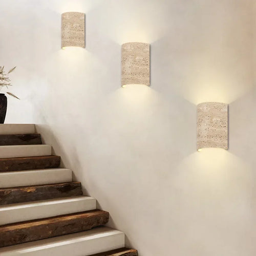 Modern decorative natural stone LED wall light - vue 7 sur 7