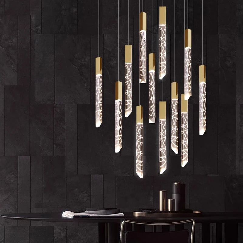 Luxury crystal LED chandelier for elegant lighting