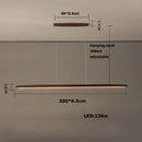 Elegant dimmable wooden chandelier for modern interior lighting
