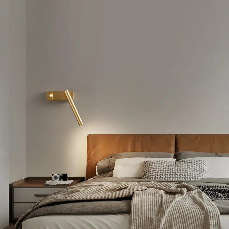 Copper wall lights with rotary switch - vue 3 sur 8