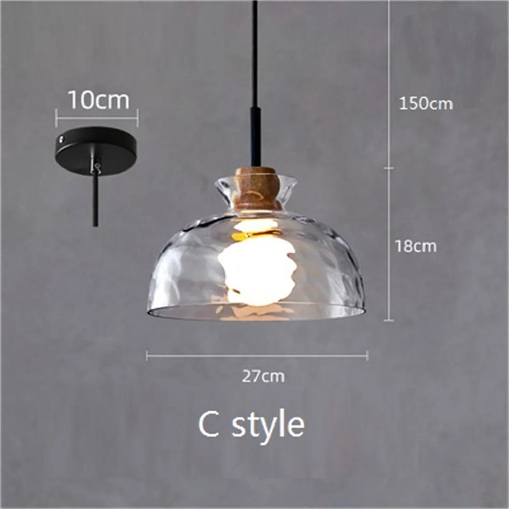 Modern nordic LED pendant light decorative indoor fixture - vue 8 sur 8