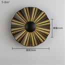 Nordic round metal LED wall light for modern interiors