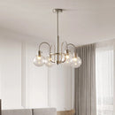 Bauhaus style glass chandelier for modern interiors