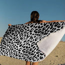 Serviette de bain microfibre motif animal cartoon enfant