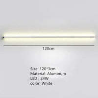 Modern LED wall light with dimmer switch for decor