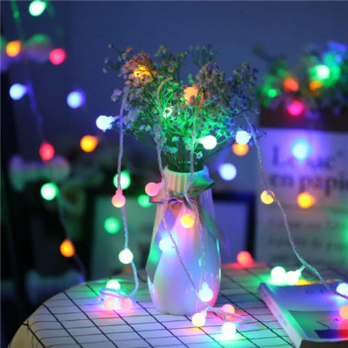 LED ball string lights for weddings, gardens and parties - vue 3 sur 9