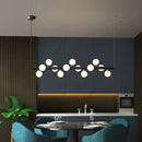 Nordic brass pendant light with adjustable cord