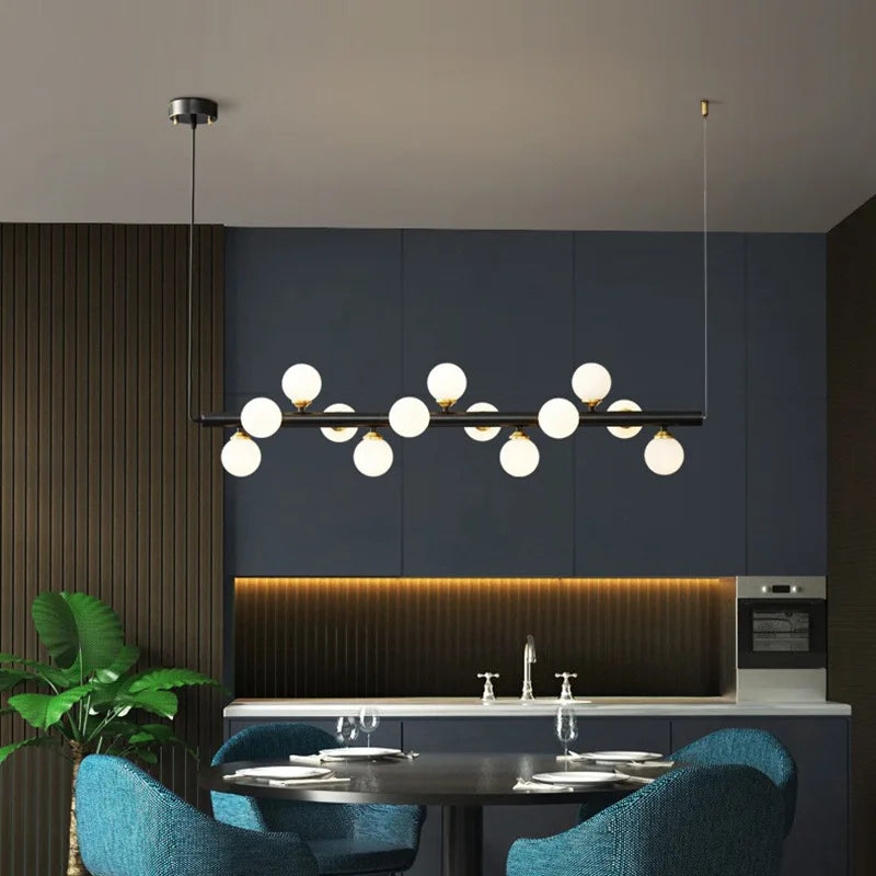 Nordic brass pendant light with adjustable cord