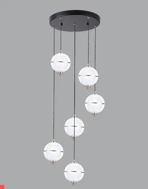 Modern acrylic ball pendant light for restaurant and bar - vue 16 sur 16