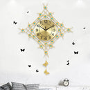 unique metal european design pendulum wall clock