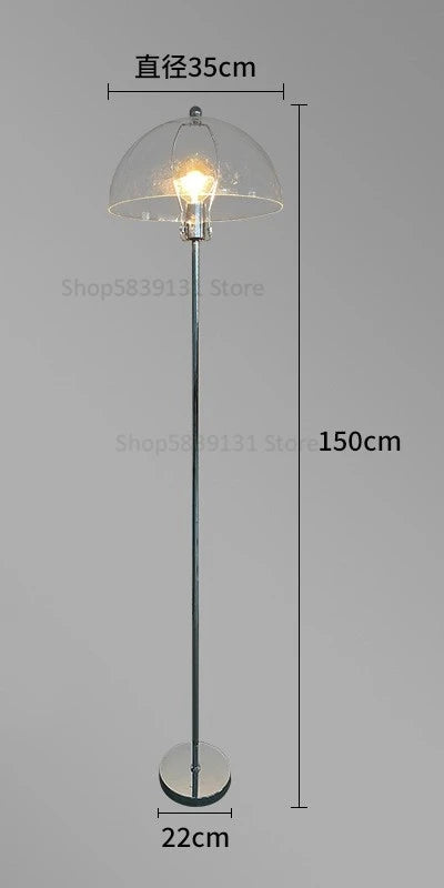 Retro LED floor lamp in acrylic with colourful nordic lampshade - vue 15 sur 22