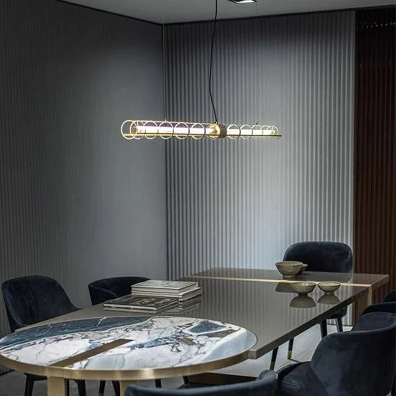 Modern glass pendant light for bar, restaurant, café and office minimalist style