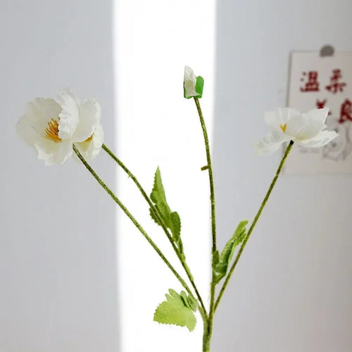 Artificial poppy flowers for weddings and home decoration - vue 17 sur 25